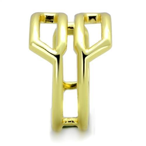 IP Gold(Ion Plating) Stainless Steel Ring with No Stone