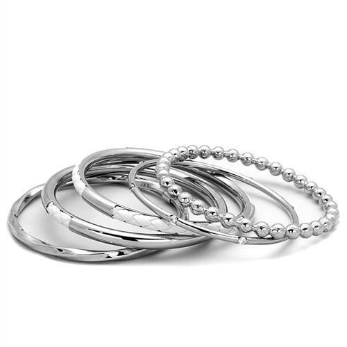High polished (no plating) Stainless Steel Bangle with No Stone