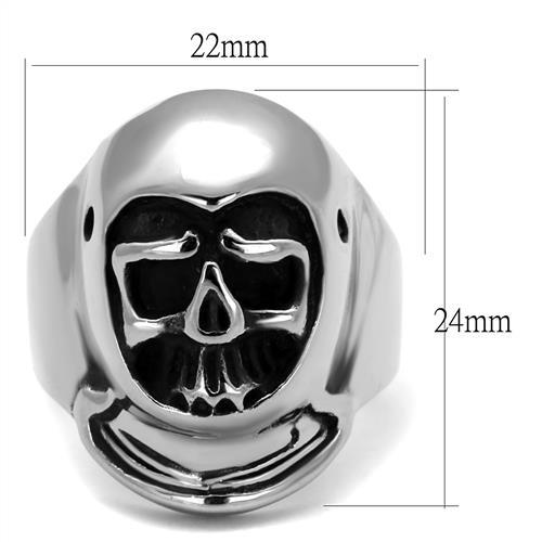 High polished (no plating) Stainless Steel Ring with No Stone