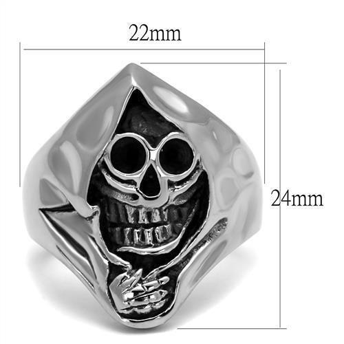 High polished (no plating) Stainless Steel Ring with No Stone