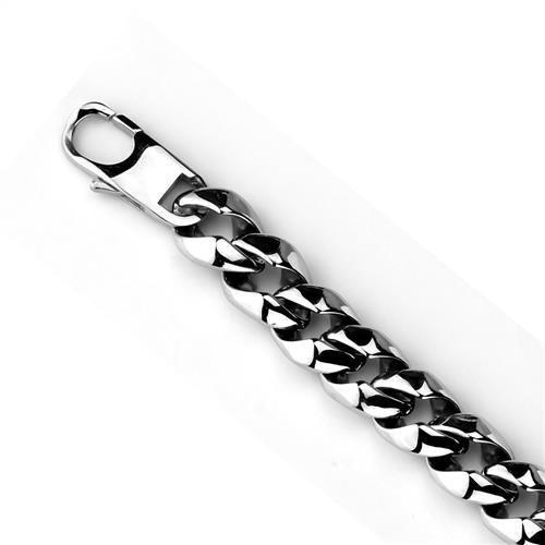 High polished (no plating) Stainless Steel Bracelet with No Stone