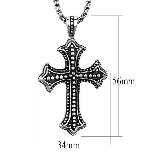 High polished (no plating) Stainless Steel Necklace with No Stone