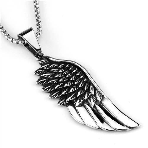 High polished (no plating) Stainless Steel Necklace with No Stone