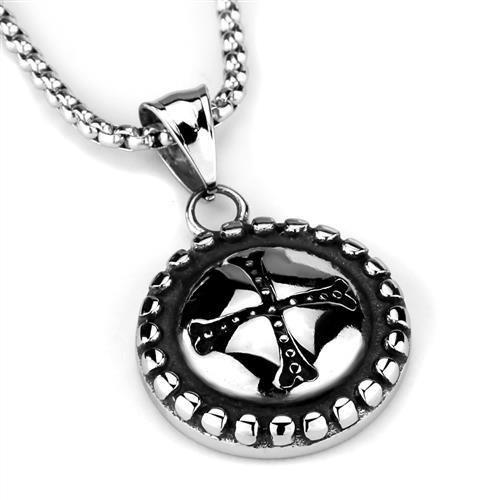 High polished (no plating) Stainless Steel Necklace with No Stone