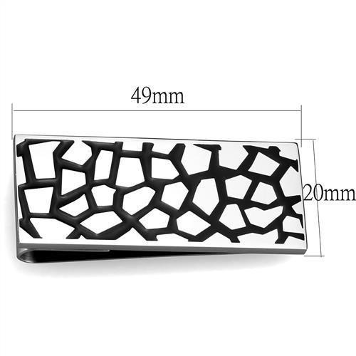 High polished (no plating) Stainless Steel Money clip with No Stone