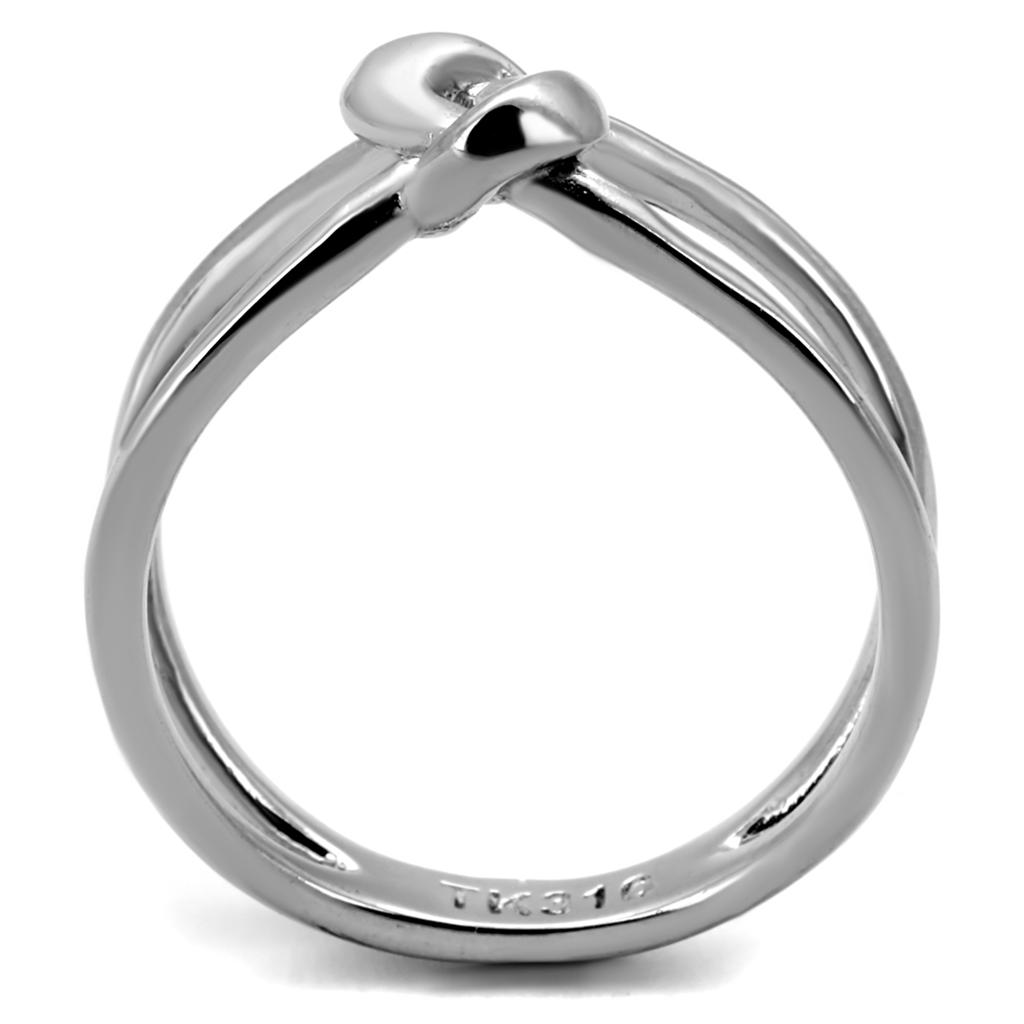 High polished (no plating) Stainless Steel Ring with No Stone