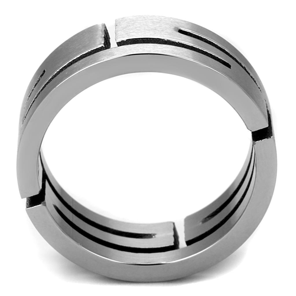 High polished (no plating) Stainless Steel Ring with No Stone