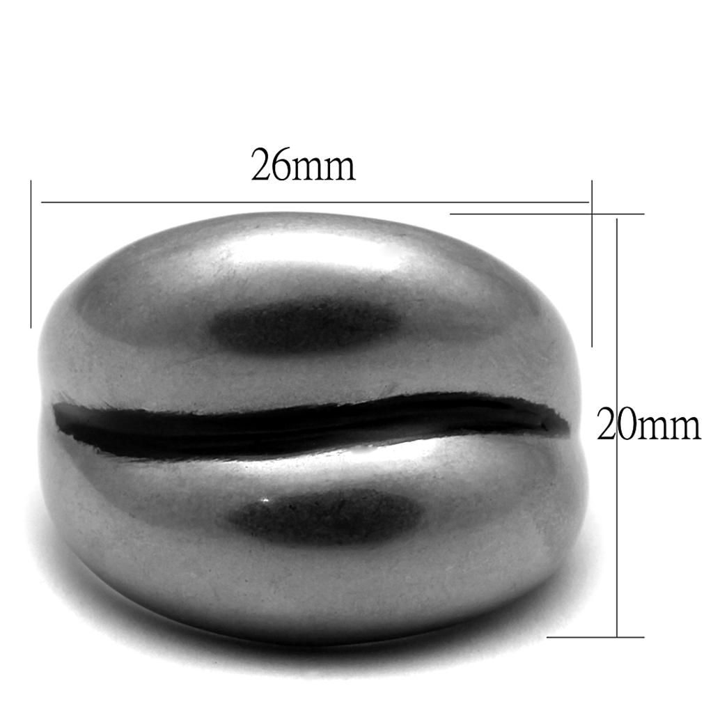 Antique Silver Stainless Steel Ring with No Stone