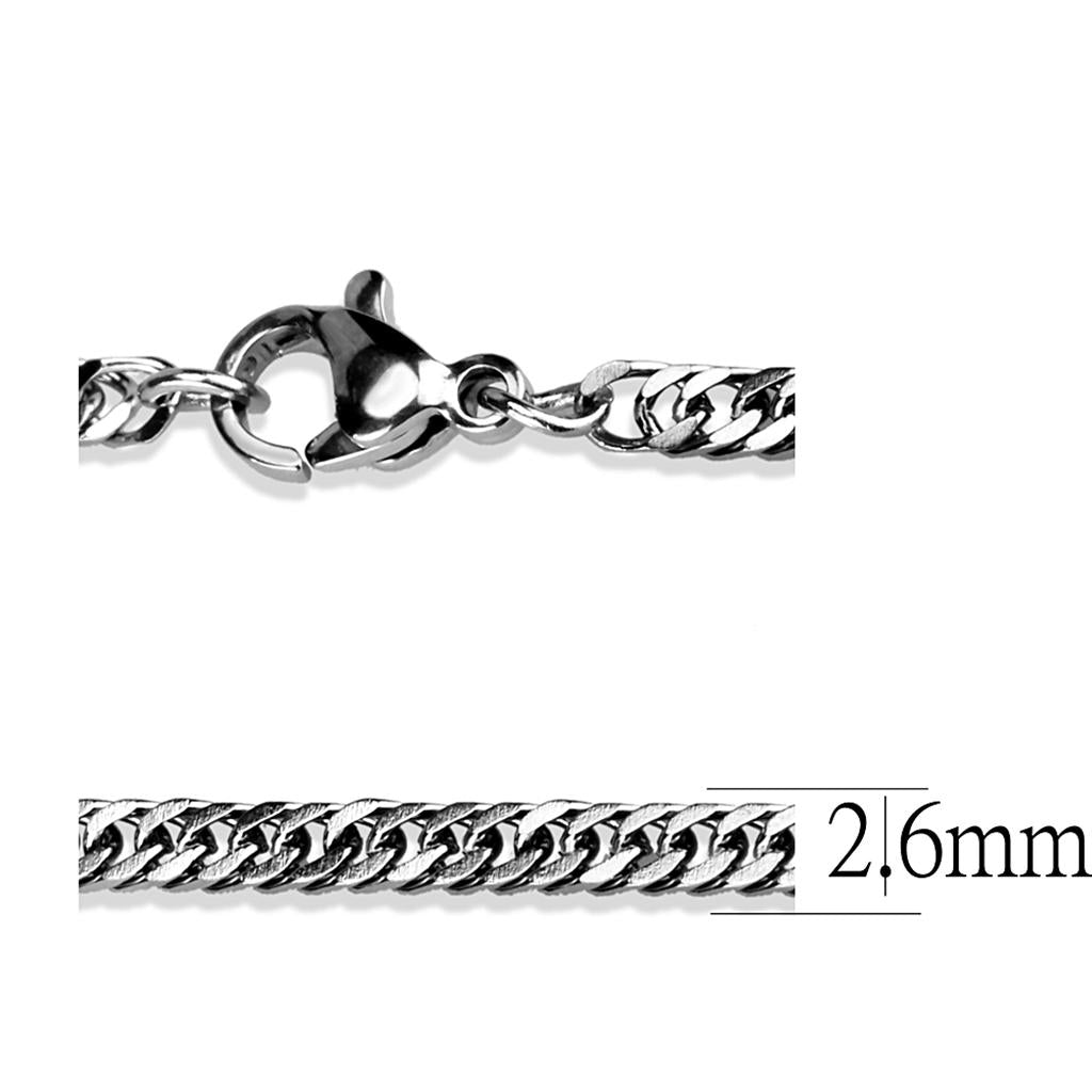 High polished (no plating) Stainless Steel Chain with No Stone