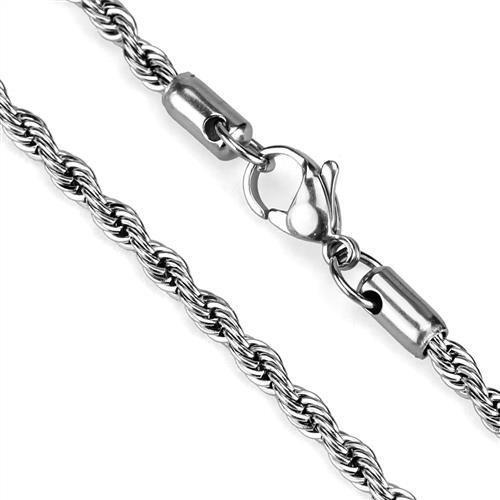 High polished (no plating) Stainless Steel Chain with No Stone