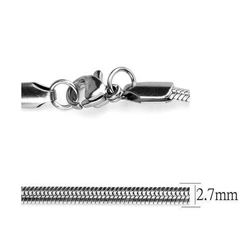 High polished (no plating) Stainless Steel Chain with No Stone