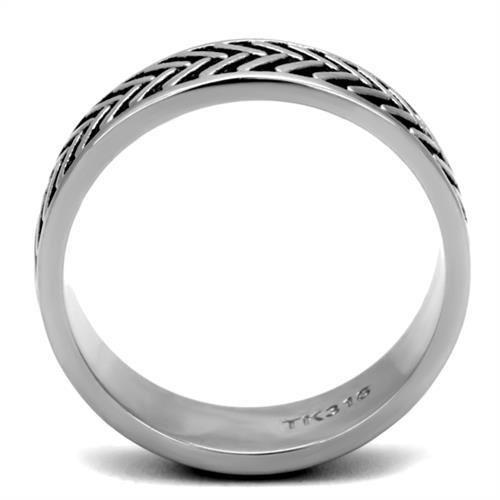 High polished (no plating) Stainless Steel Ring with No Stone
