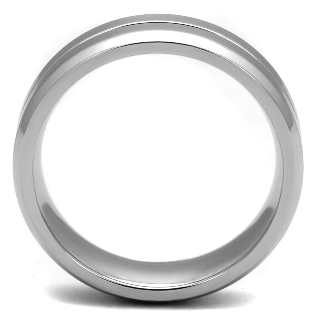 High polished (no plating) Stainless Steel Ring with No Stone