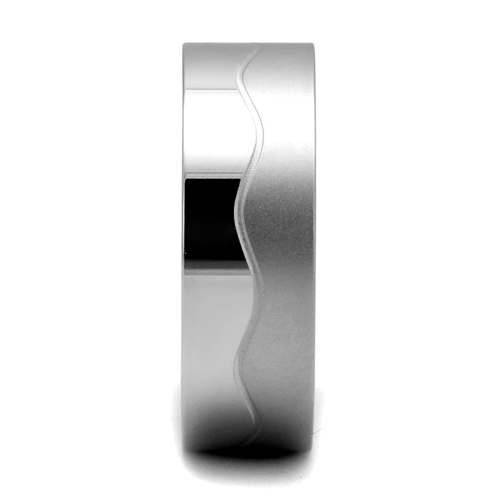 High polished (no plating) Stainless Steel Ring with No Stone