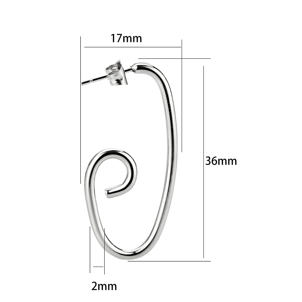 High Polished Minimalist Stainless Steel Earrings