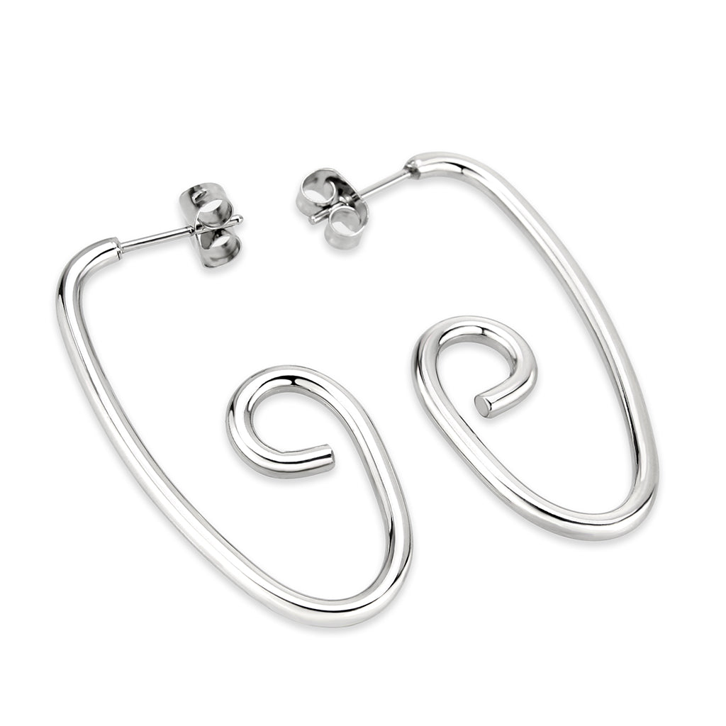 High Polished Minimalist Stainless Steel Earrings