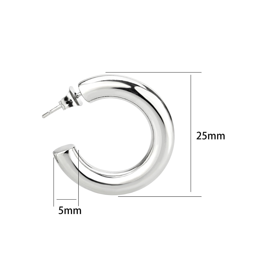 High Polished Minimalist Stainless Steel Earrings