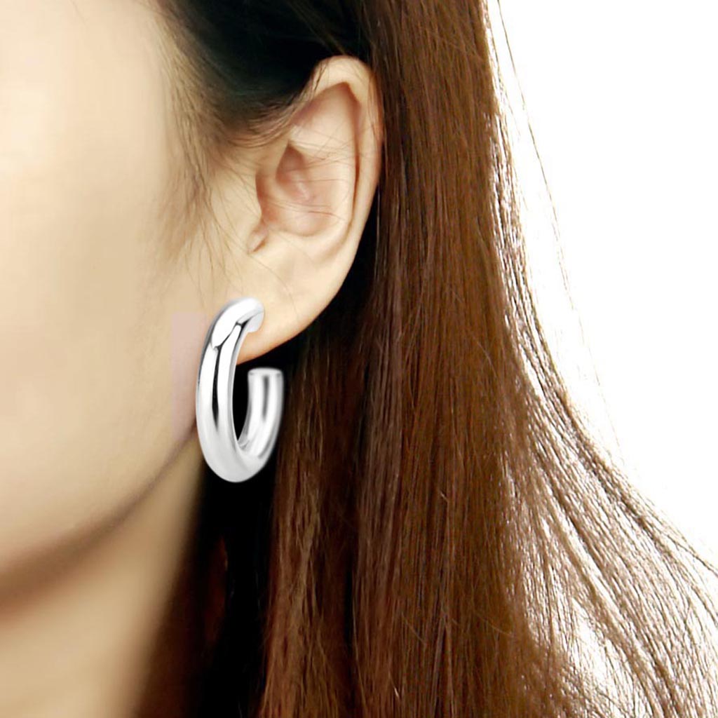 High Polished Minimalist Stainless Steel Earrings