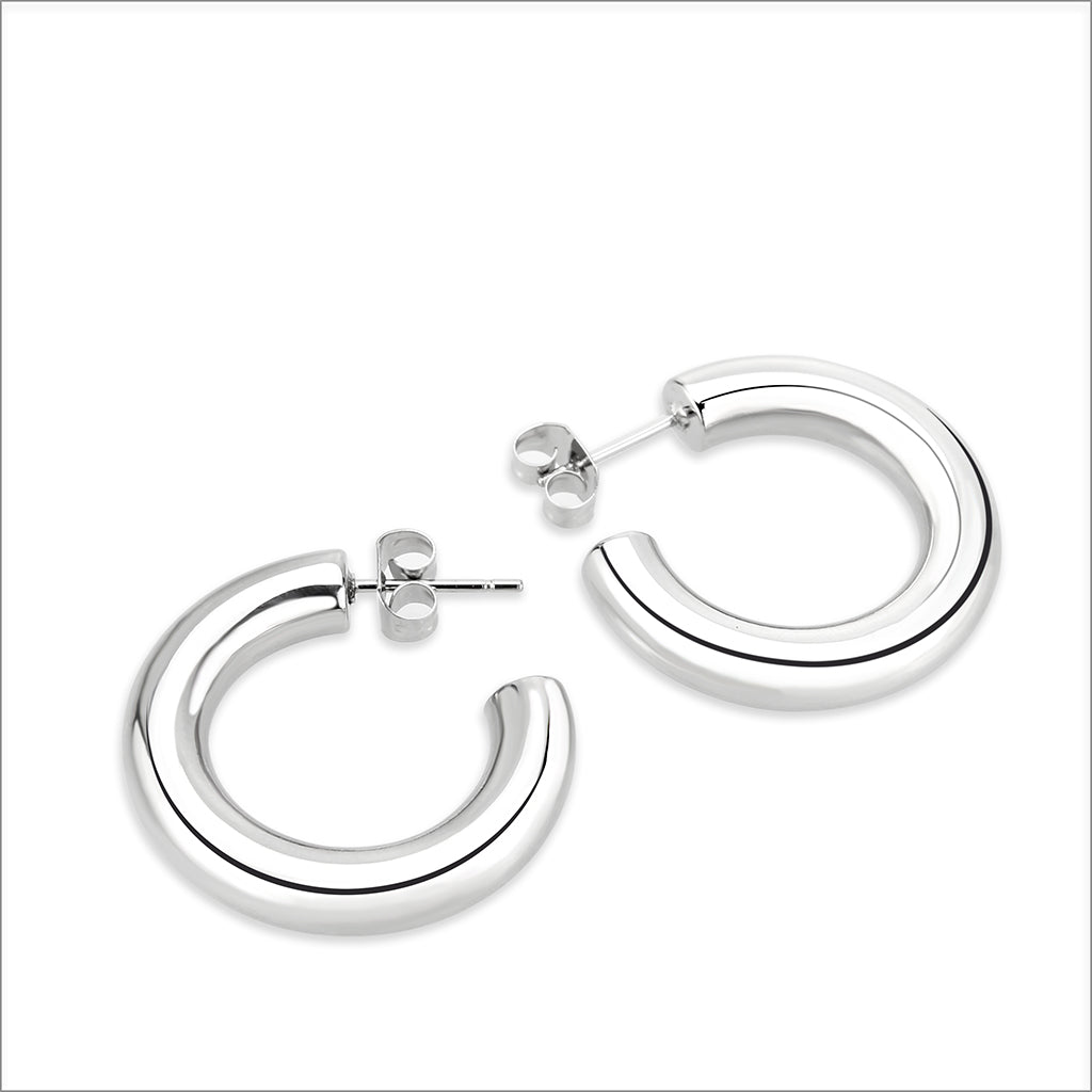High Polished Minimalist Stainless Steel Earrings