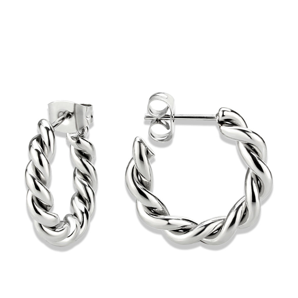 High Polished Minimalist Stainless Steel Earrings