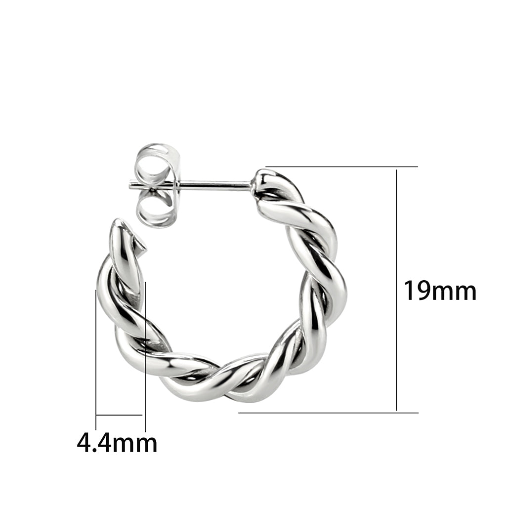 High Polished Minimalist Stainless Steel Earrings