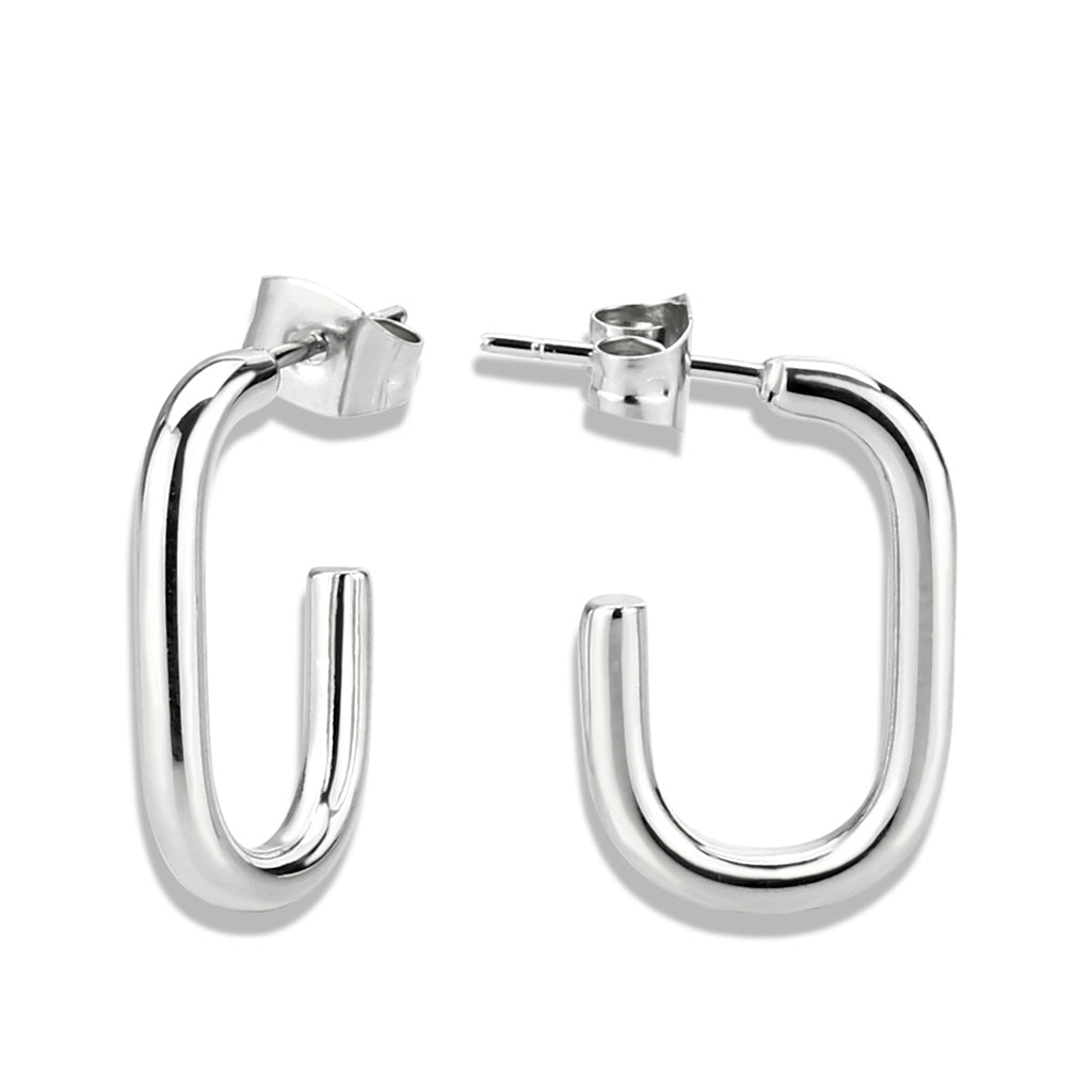 High Polished Minimalist Stainless Steel Earrings