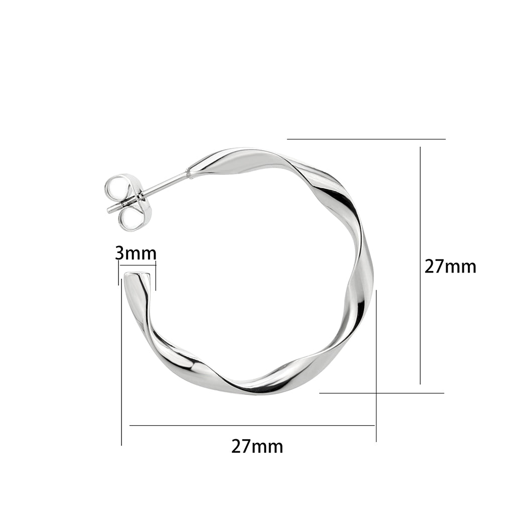 High Polished Minimalist Stainless Steel Earrings