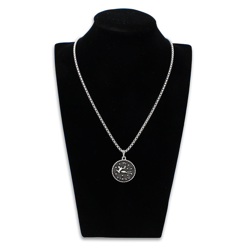 High polished (no plating) Stainless Steel Chain Pendant with NoStone in No Stone