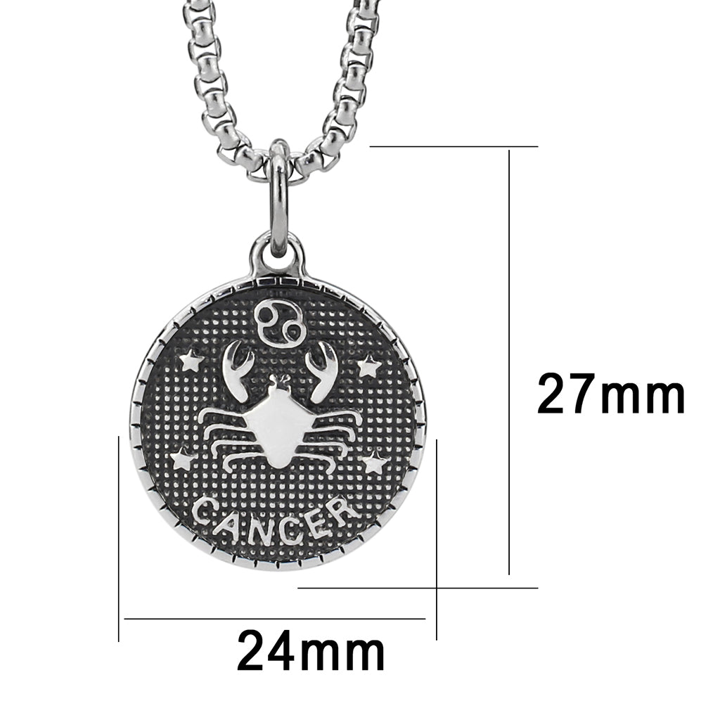 High polished (no plating) Stainless Steel Chain Pendant with NoStone in No Stone