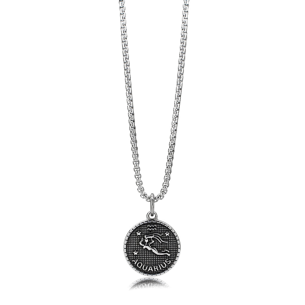 High polished (no plating) Stainless Steel Chain Pendant with NoStone in No Stone