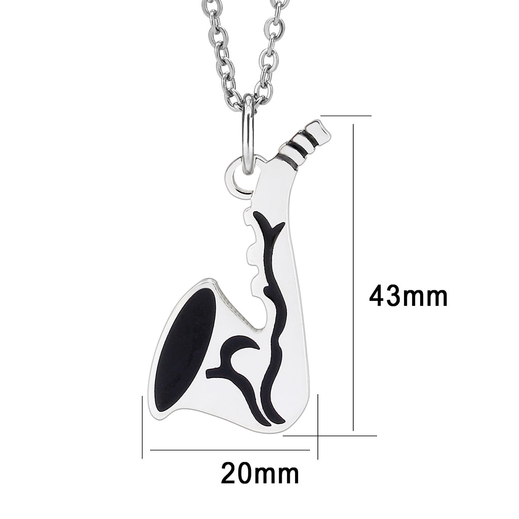 High polished (no plating) Stainless Steel Chain Pendant with NoStone in No Stone