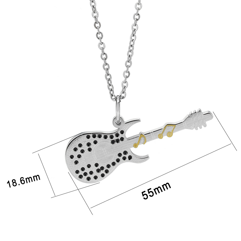 Two Tone IP Gold (Ion Plating) Stainless Steel Chain Pendant with NoStone in No Stone