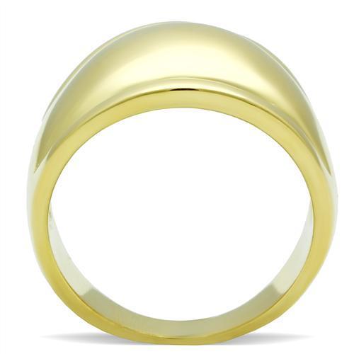 IP Gold(Ion Plating) Brass Ring with No Stone