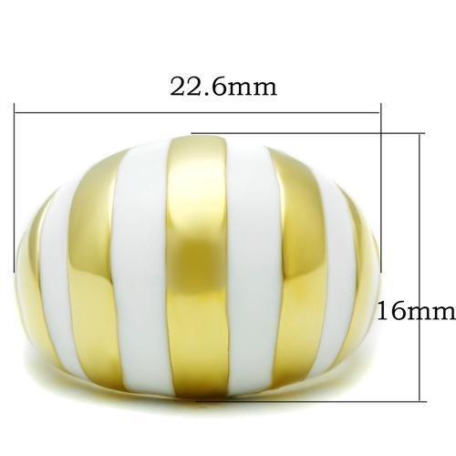 IP Gold(Ion Plating) Brass Ring with No Stone