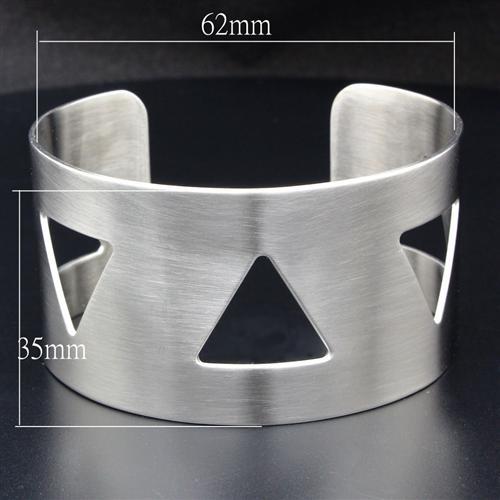 High polished (no plating) Stainless Steel Bangle with No Stone