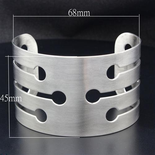 High polished (no plating) Stainless Steel Bangle with No Stone