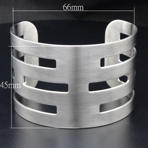 High polished (no plating) Stainless Steel Bangle with No Stone