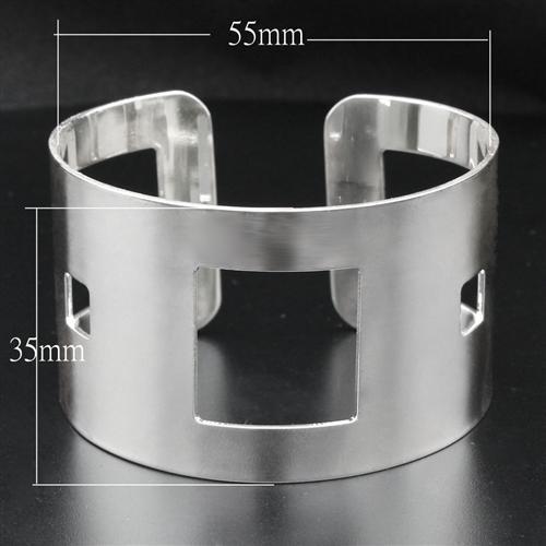 High polished (no plating) Stainless Steel Bangle with No Stone