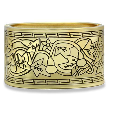 Flash Gold White Metal Bangle with No Stone