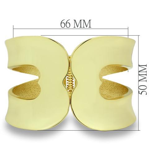 Flash Gold White Metal Bangle with No Stone