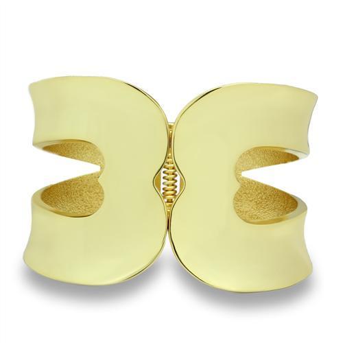 Flash Gold White Metal Bangle with No Stone