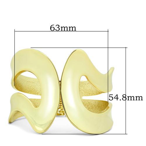 Flash Gold White Metal Bangle with No Stone