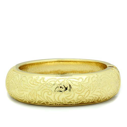 Flash Gold White Metal Bangle with No Stone