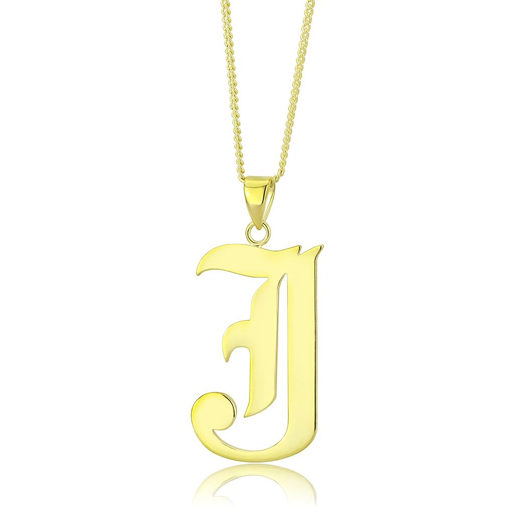 Gold Brass Chain Pendant with No Stone