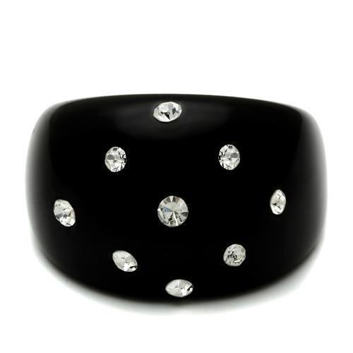 Resin Ring with Synthetic Synthetic Stone in Multi Color