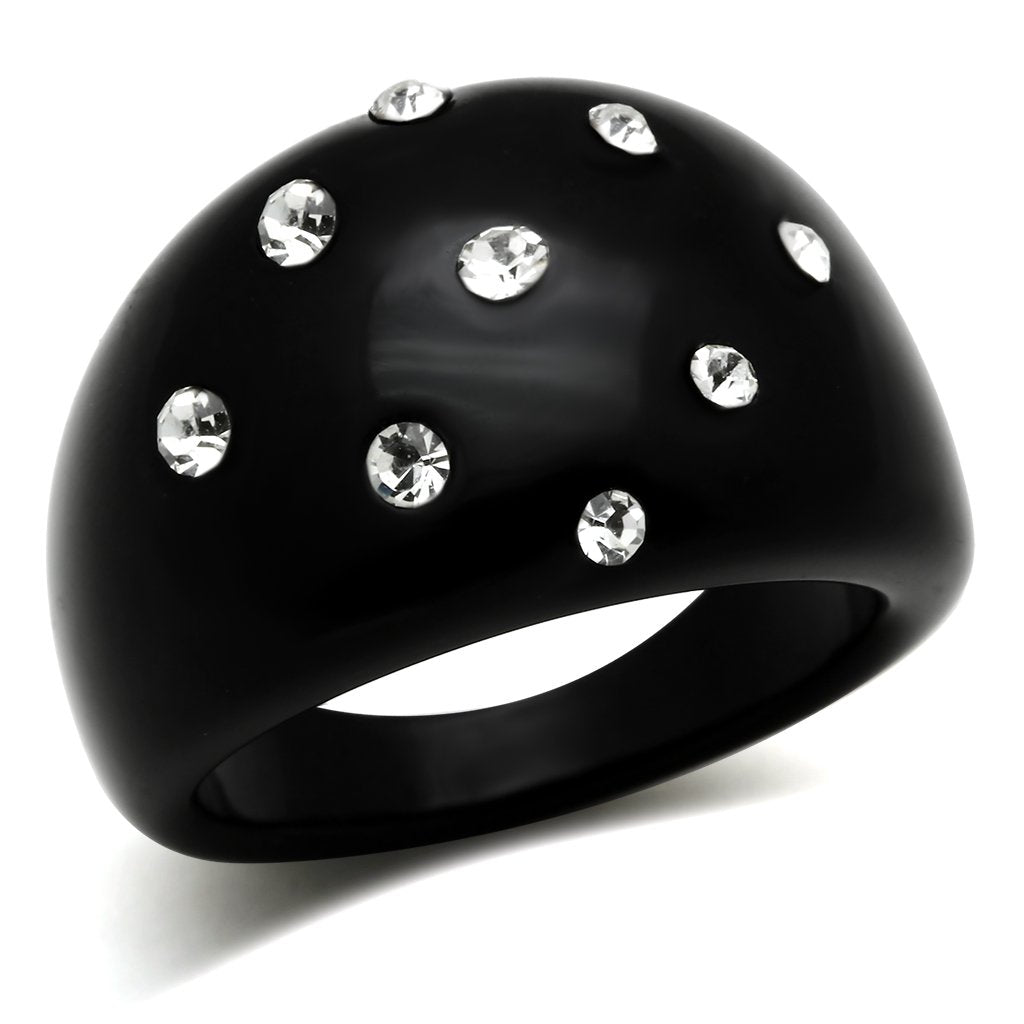 Resin Ring with Synthetic Synthetic Stone in Multi Color