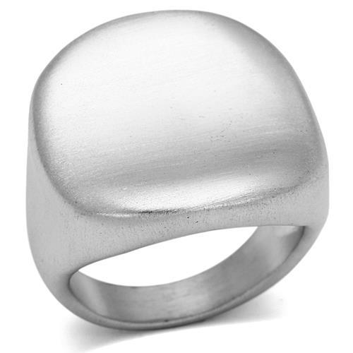 Rhodium+Brushed Brass Ring with No Stone