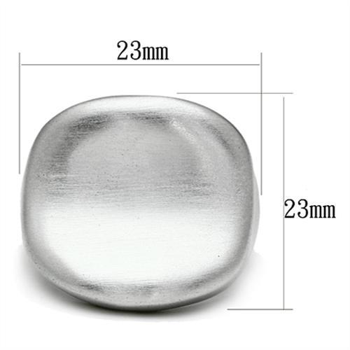 Rhodium+Brushed Brass Ring with No Stone