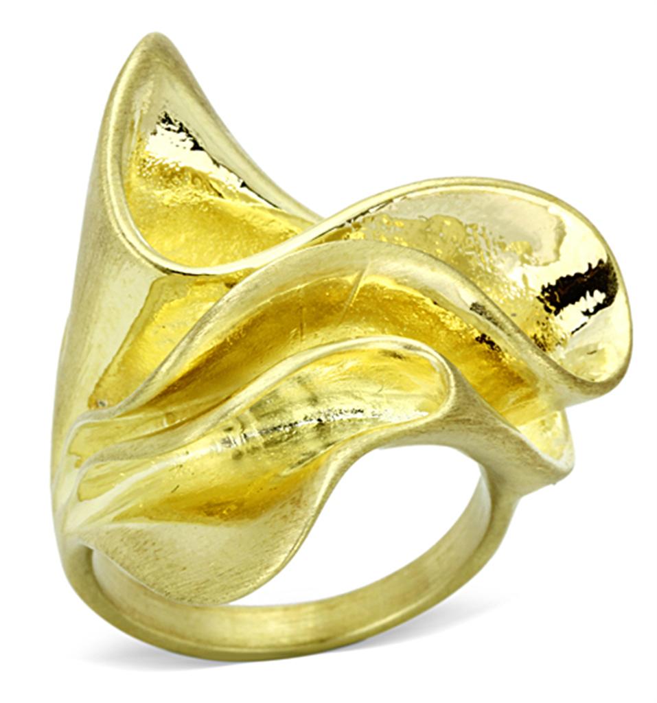 Gold & Brush Brass Ring with No Stone