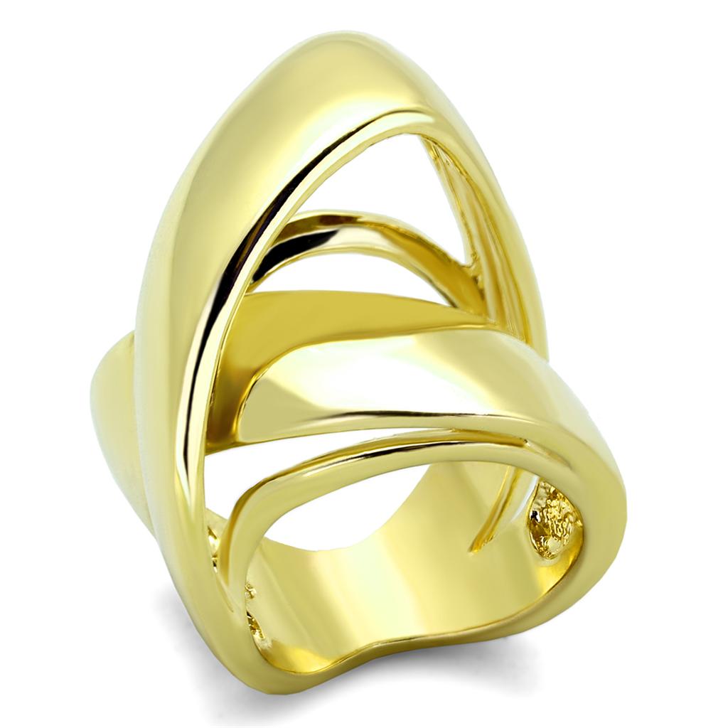 Gold Brass Ring with No Stone